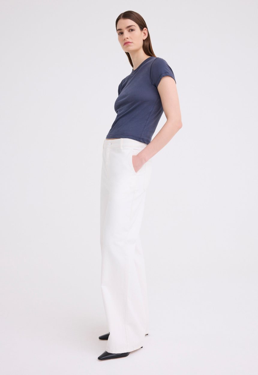 Jac + Jack Rivet Cotton Twill Pant - Ice Cream